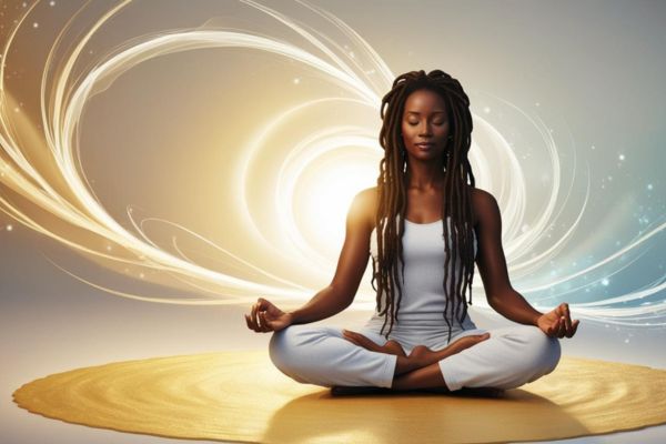 woman in meditation